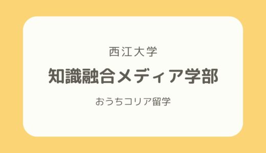 【韓国メディア系学部紹介】西江大学「知識融合メディア学部」を徹底解説！